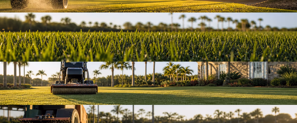 Florida hydroseeding calendar showing optimal months by region